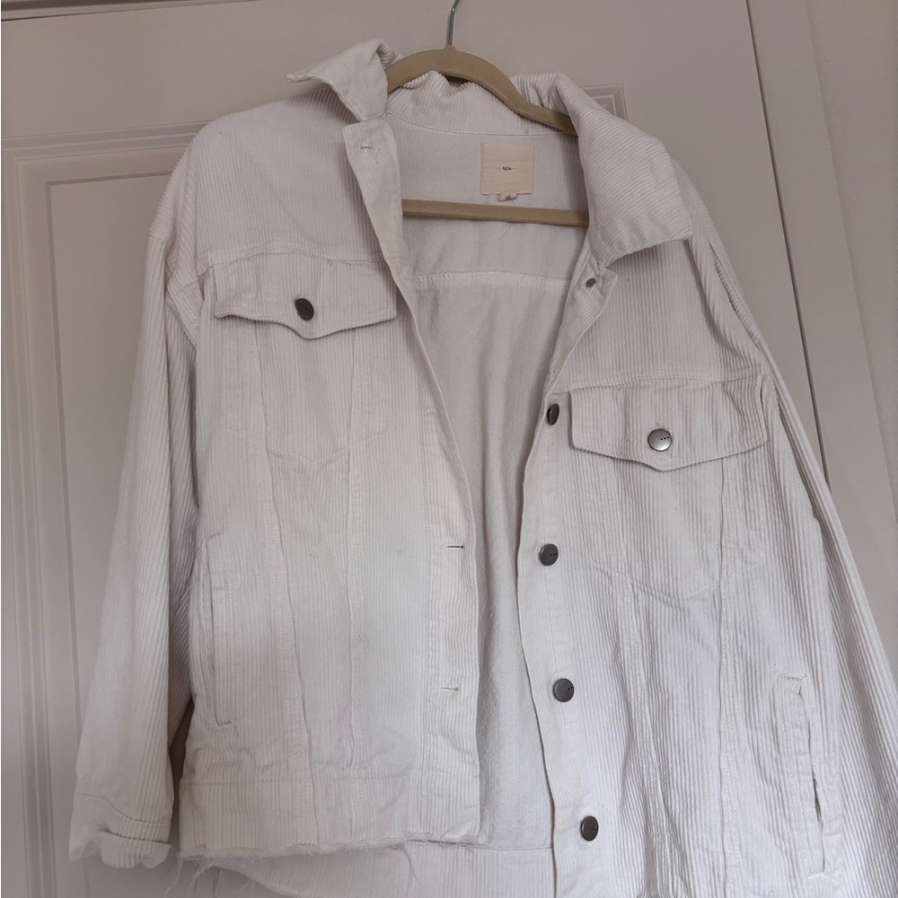 White corduroy jacket